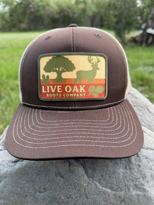Hill Country Whitetail Hat (Brown, Khaki)