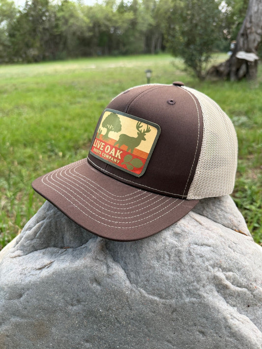 Hill Country Whitetail Hat (Brown, Khaki)